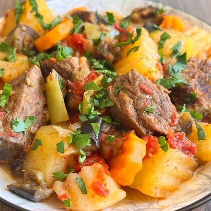 Рагу овощное с мясом