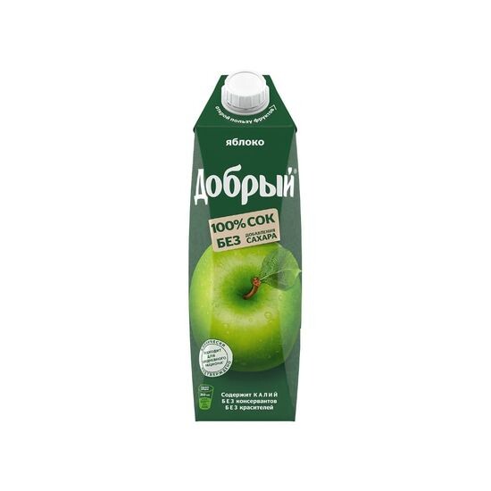 Сок Добрый яблочный 1л