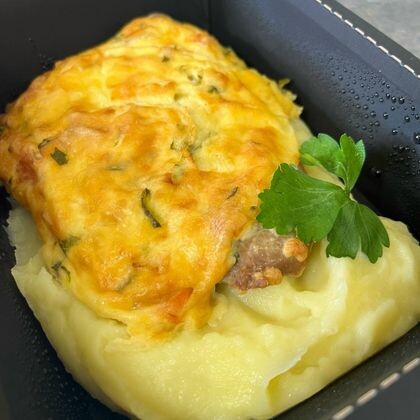 Мясо по-барски с пюре