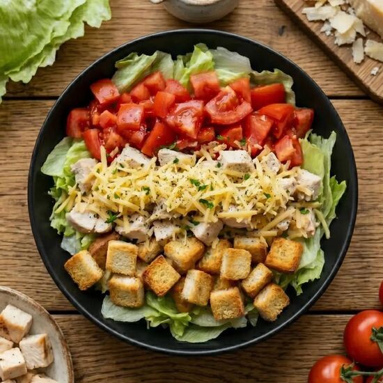 Салат «Цезарь с курицей»