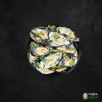 Мидии в соусе блю чиз