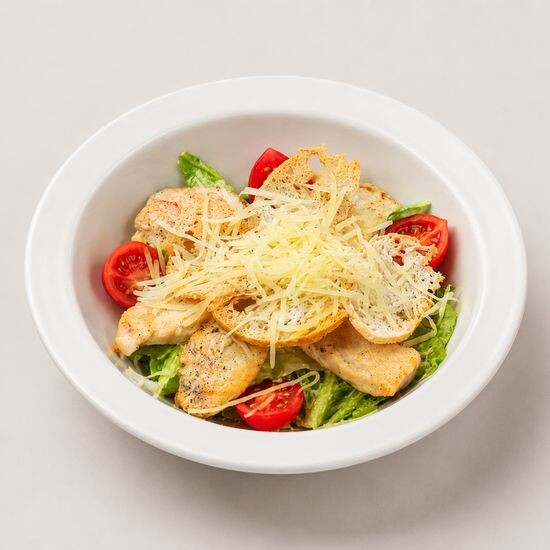 Салат Цезарь с курицей