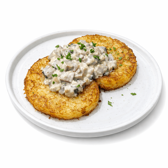 Драники с грибами