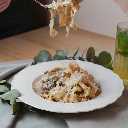 Трюфельная с грибами и цыпленком