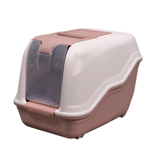 MPS Netta био-туалет для кошек закрытый с совком, 54×39×40 см, коричневый