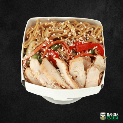 Яичная лапша ВОК с курицей