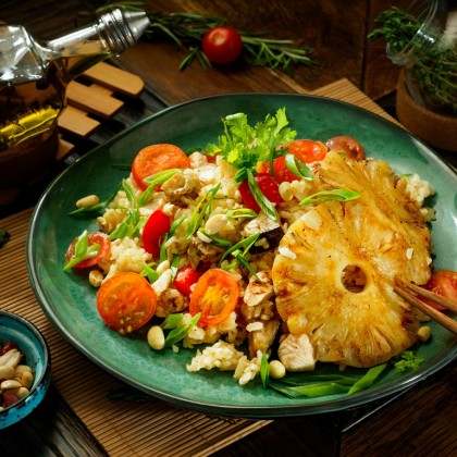 Рис WOK с курицей по-тайски