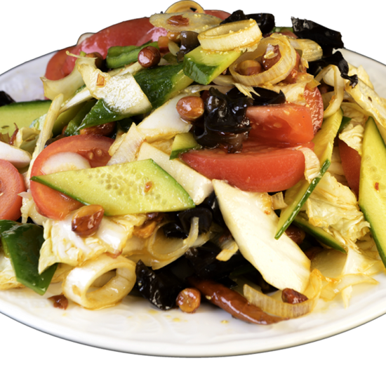 3 Салат из овощей с чипсами