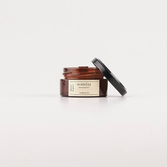 Ароматическая свеча из кокосового воска в стекле (50ml) Flowers & spices (Цветы и Специи)