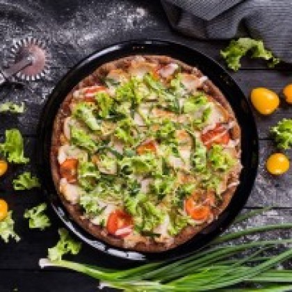 Пицца с курочкой в сливочном соусе