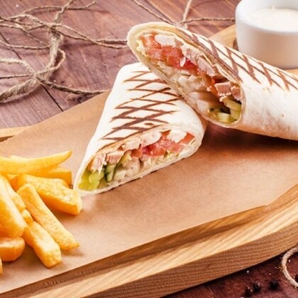 Шаурма с картофелем фри