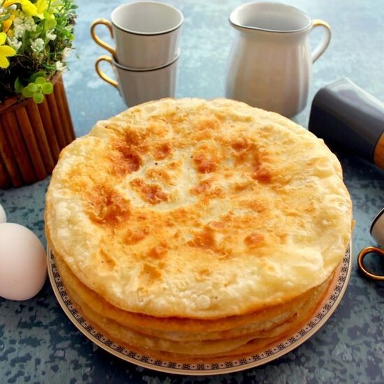 Хычин с мясом и картофелем