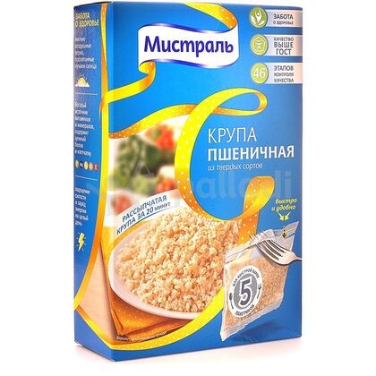 Крупа Пшеничная 5*80, Мистраль