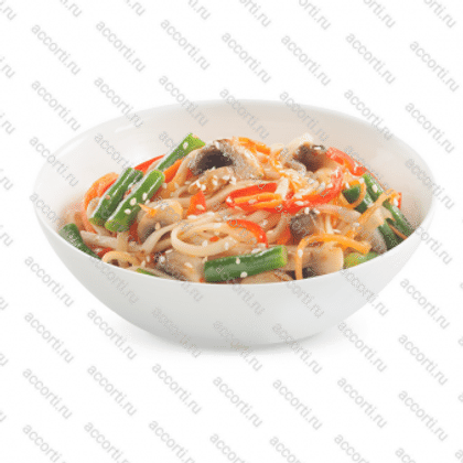 Лапша Удон WOK с овощами и сливочным соусом