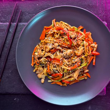 Лапша с курицей