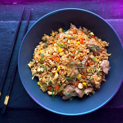 Рис со свининой