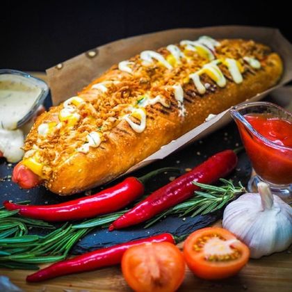 Комбо с хот-догом в булке