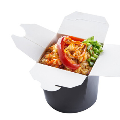 РИС WOK "С КУРИЦЕЙ, АНАНАСОМ В КИСЛО-СЛАДКОМ СОУСЕ"