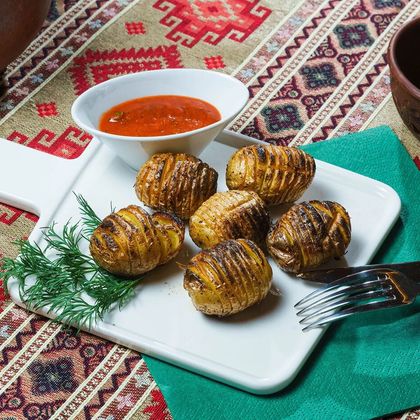 Картофель на мангале