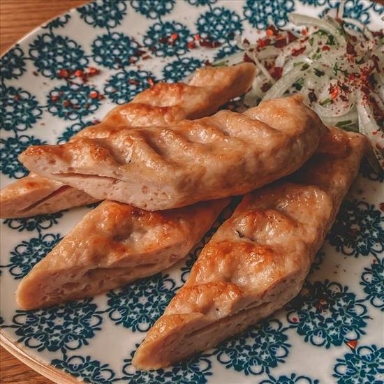 Люля-кебаб из курицы с сыром моцарелла