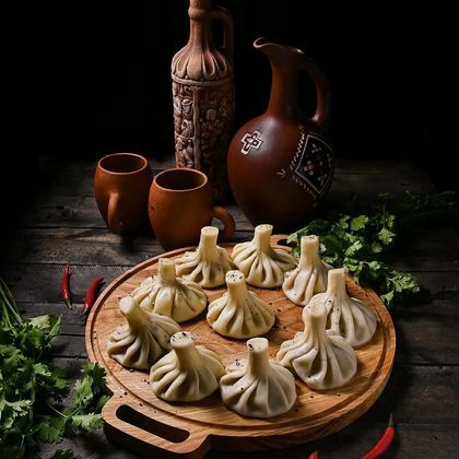 Хинкали с грибами
