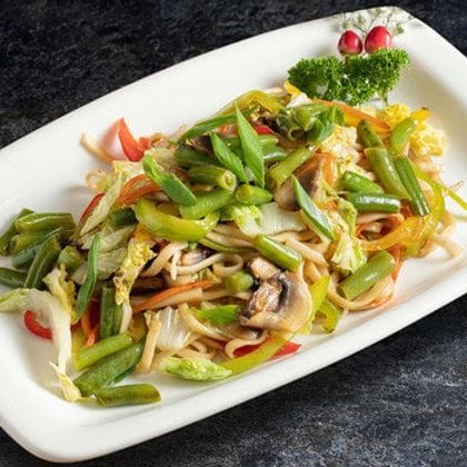 Яки удон лапша с овощами