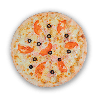 Пицца «Бекон-креветка»