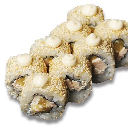 Ролл «Курица и ананас в кунжуте»