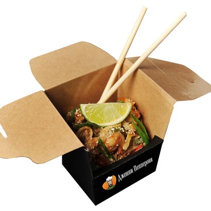 Вок с креветкой