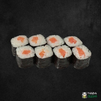 Мини роллы с лососем
