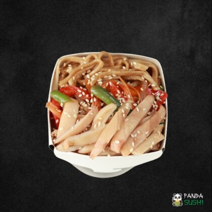 Пшеничная лапша ВОК с кальмаром