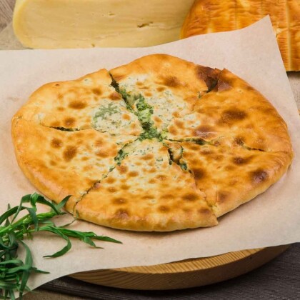 Осетинский пирог с картофелем и грибами