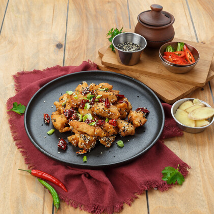 Жареная острая курица
