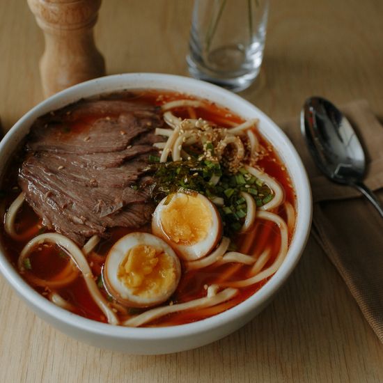 Рамен кимчи с говядиной(острый))