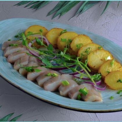 Сельдь с картофелем