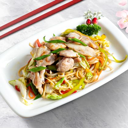 Лапша удон с курицей