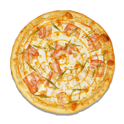 Пицца с курицей и беконом