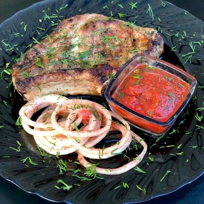 Шашлык из свинины на кости