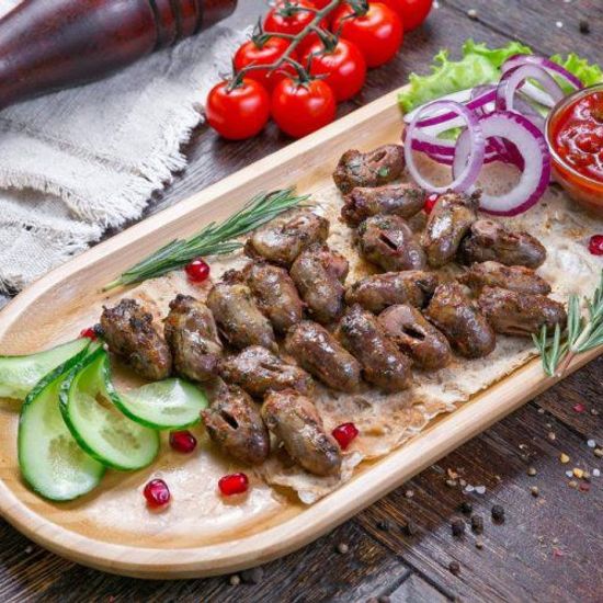 Шашлык из куриного сердца