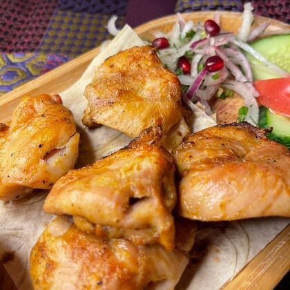 Шашлык из куриного бедра