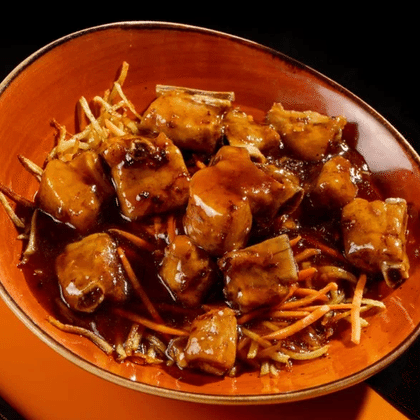 Ребра на картошке пай