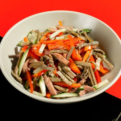 Салат с папоротником, полпорции