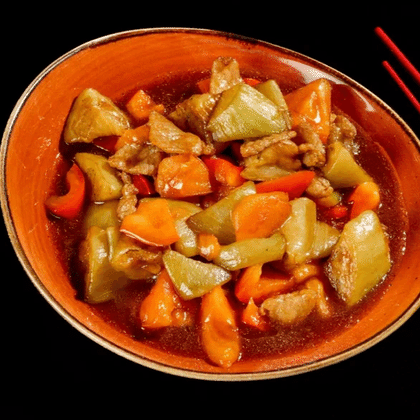 Жареные баклажаны со свининой