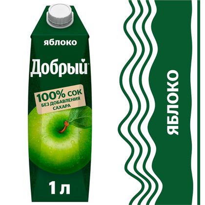 Д сок яблоко 1,0