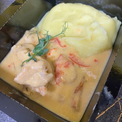 Паприкаш с пюре