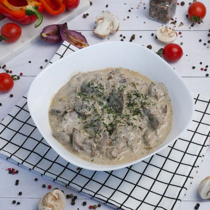 Печень куриная в сливочном соусе 100гр