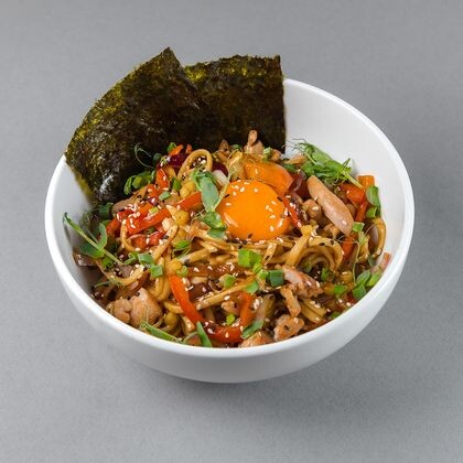 Якисоба с курочкой