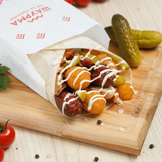 Шаурма Баварская с горчичный соусом