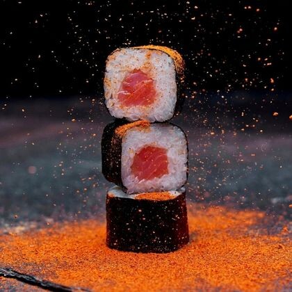 Маки с копченым лососем 8 шт