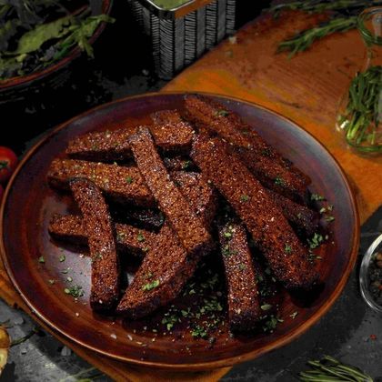 Гренки с чесноком